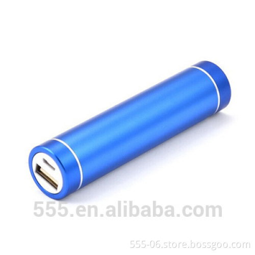 Promo gift 2600mah cylinder power bank with custom logo